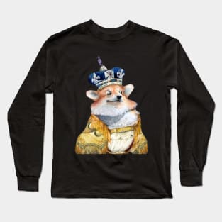 Katherine the Corgi Long Sleeve T-Shirt